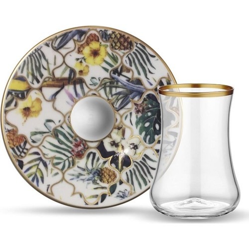 Koleksiyon Dervish Amazon Brasil Şeffaf 6'Li Çay Seti (41023)