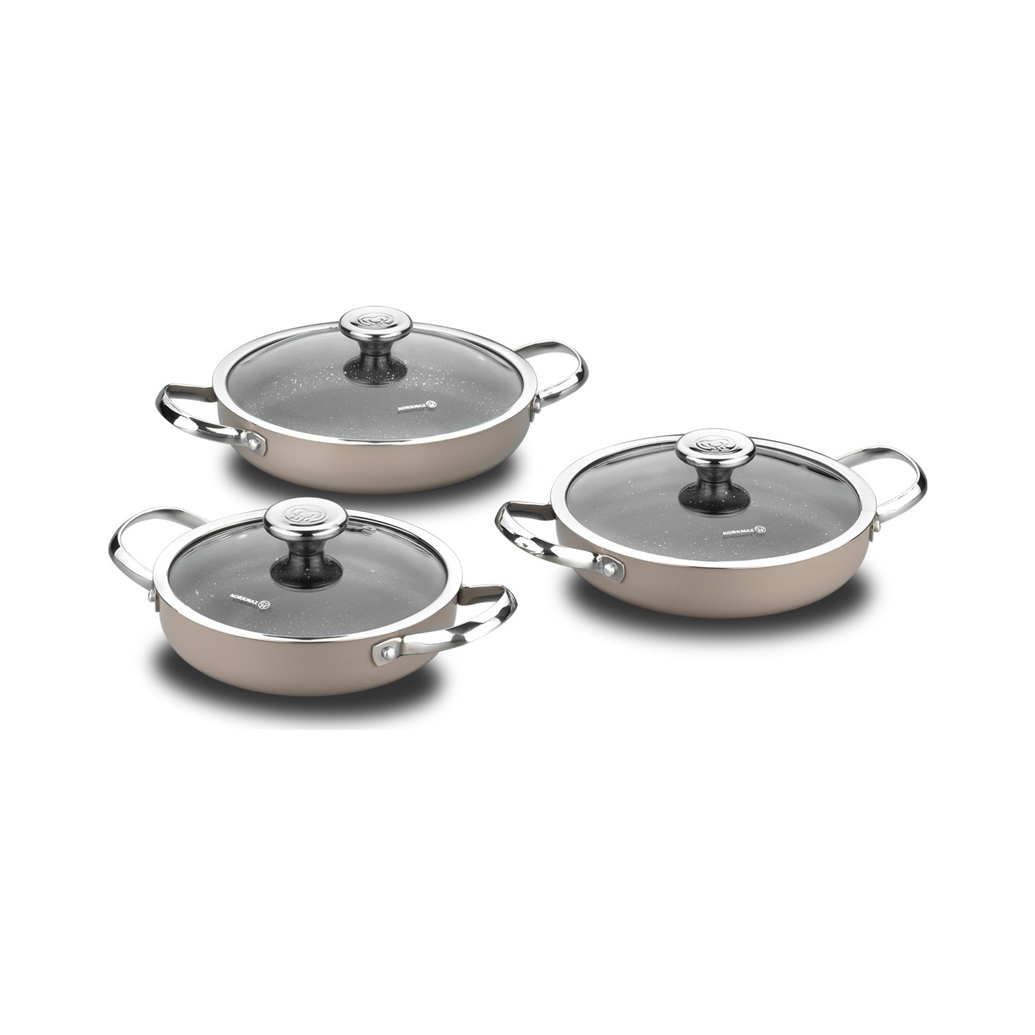 Korkmaz Zeta 6 Parça Bej Omlet Set