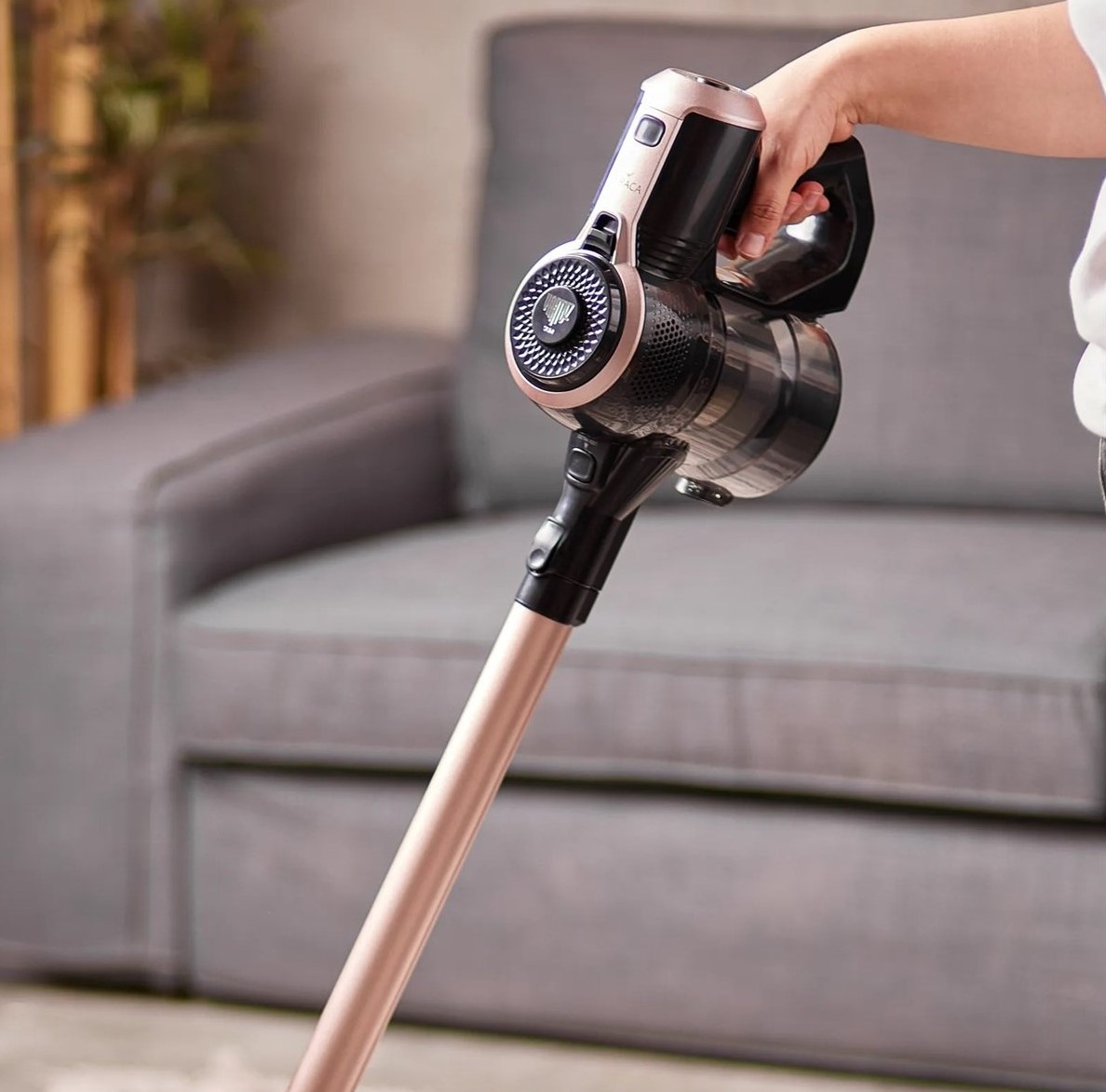 Karaca Vantuz Slim X10 Kablosuz Dikey Süpürge Rosegold