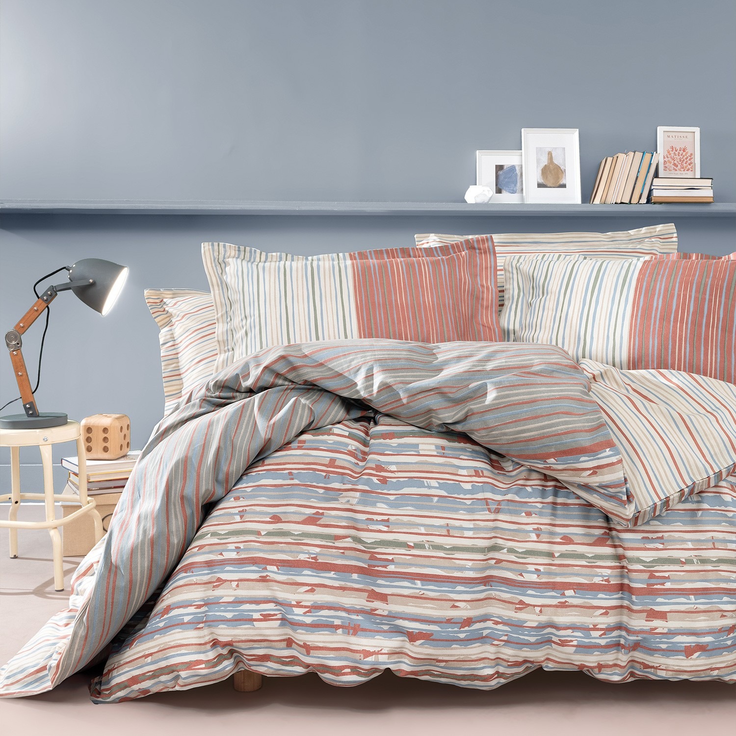 Yataş Yoan Çift Kişilik Ranforce Nevresim Takımı - Adaçayı