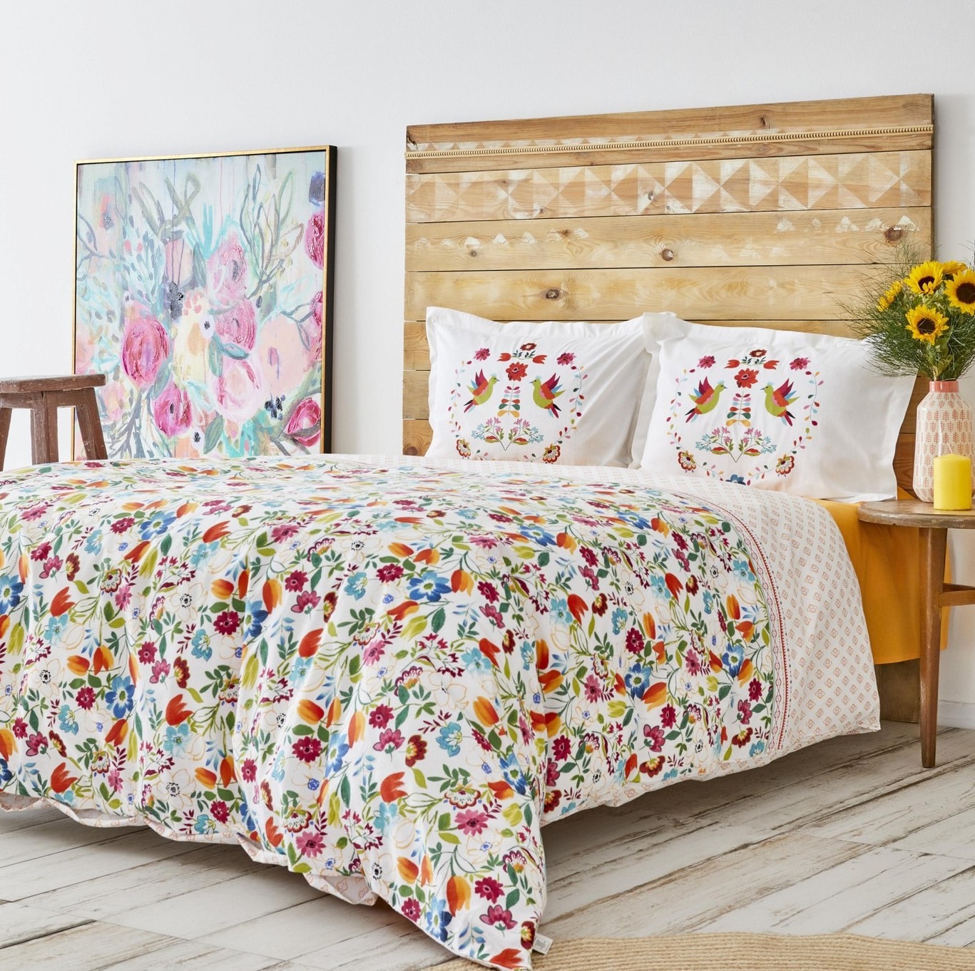 Karaca Home Parlin Fuşya %100 Pamuk Çift Kişilik Nevresim Takımı