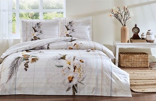 Özdilek Lirio Çift Kişilik Lastikli Fitted Çarşaf Nevresim Takımı