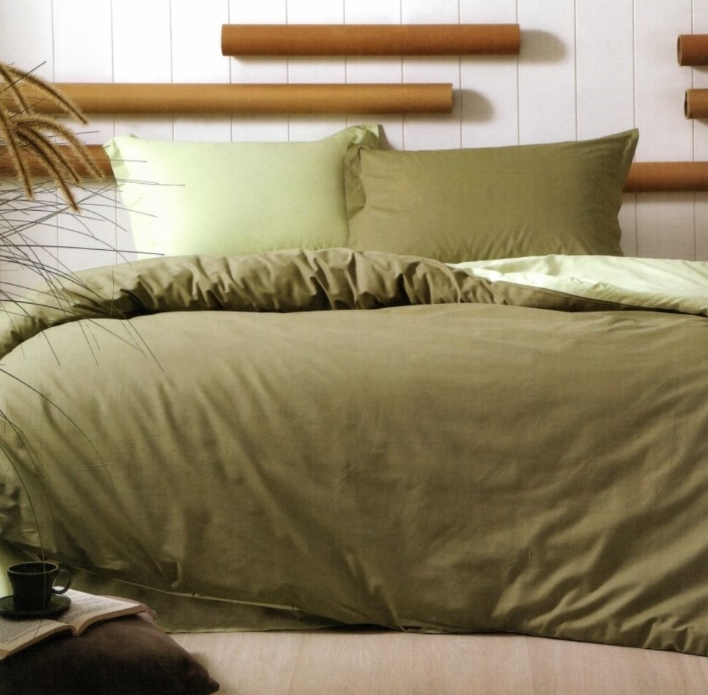 Özdilek - Colormix Haki Tek Kişilik Pamuklu Nevresim Takımı