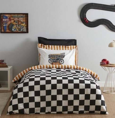 Karaca Home Nevresim Takımı %100 Pamuk Tek Kişilik Young Speed Way (Fitted)