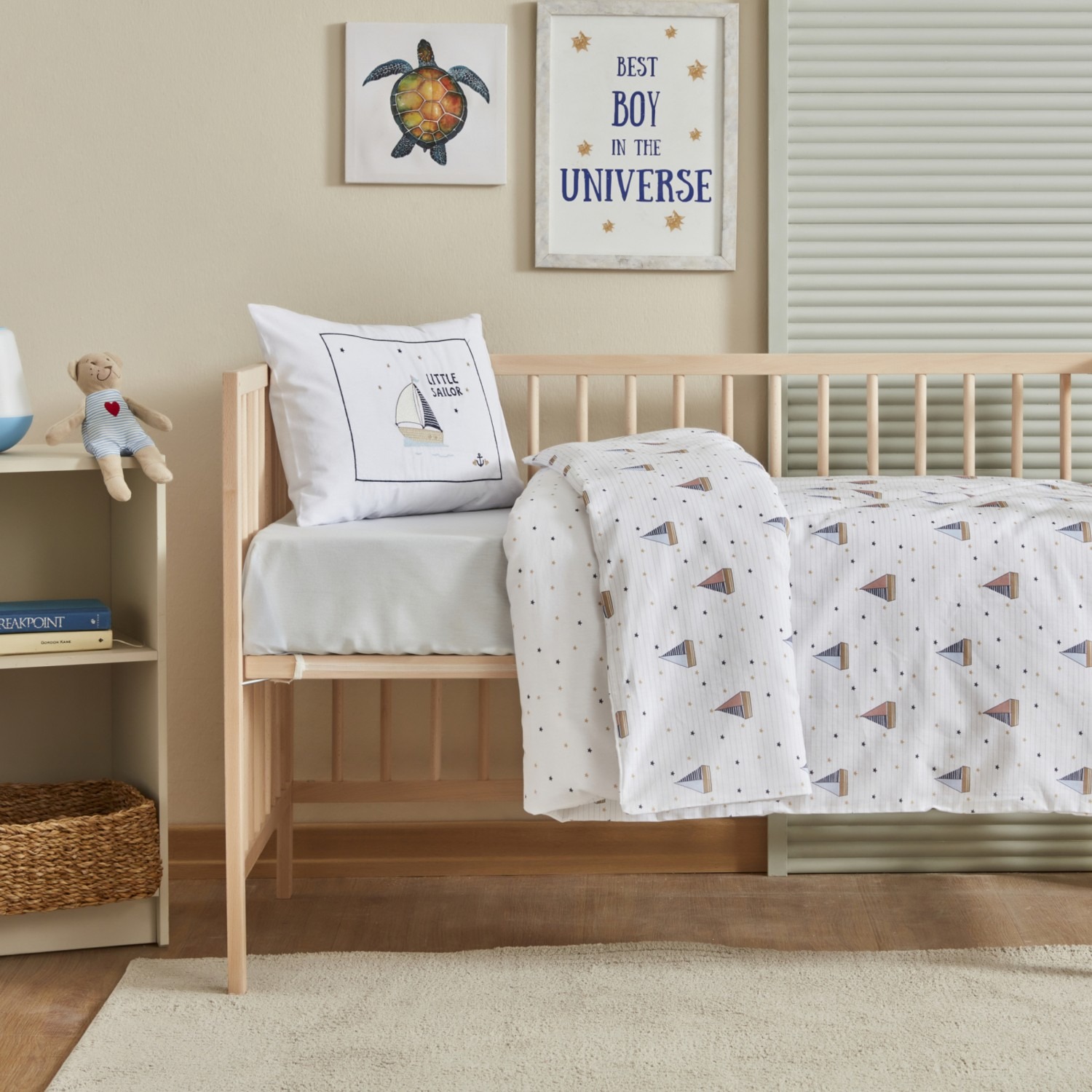 Karaca Home Bebek Little Sailor Nakışlı Nevresim Takımı
