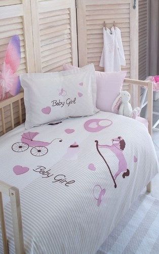 Özdilek Pink Animals Bebek Pikeli Nevresim Takımı