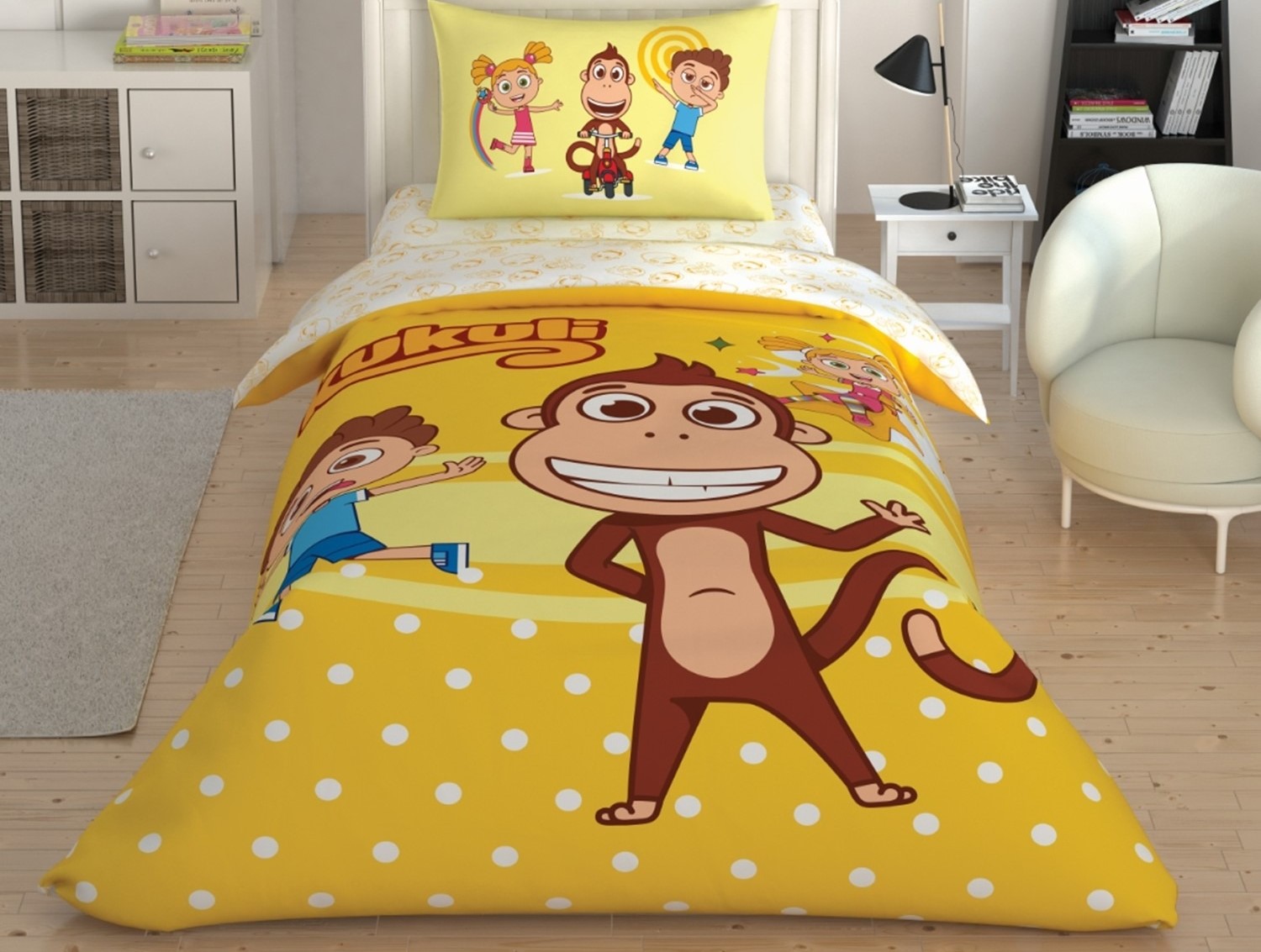 Taç Lisanslı Kukuli Smile Pamuk Nevresim Takımı