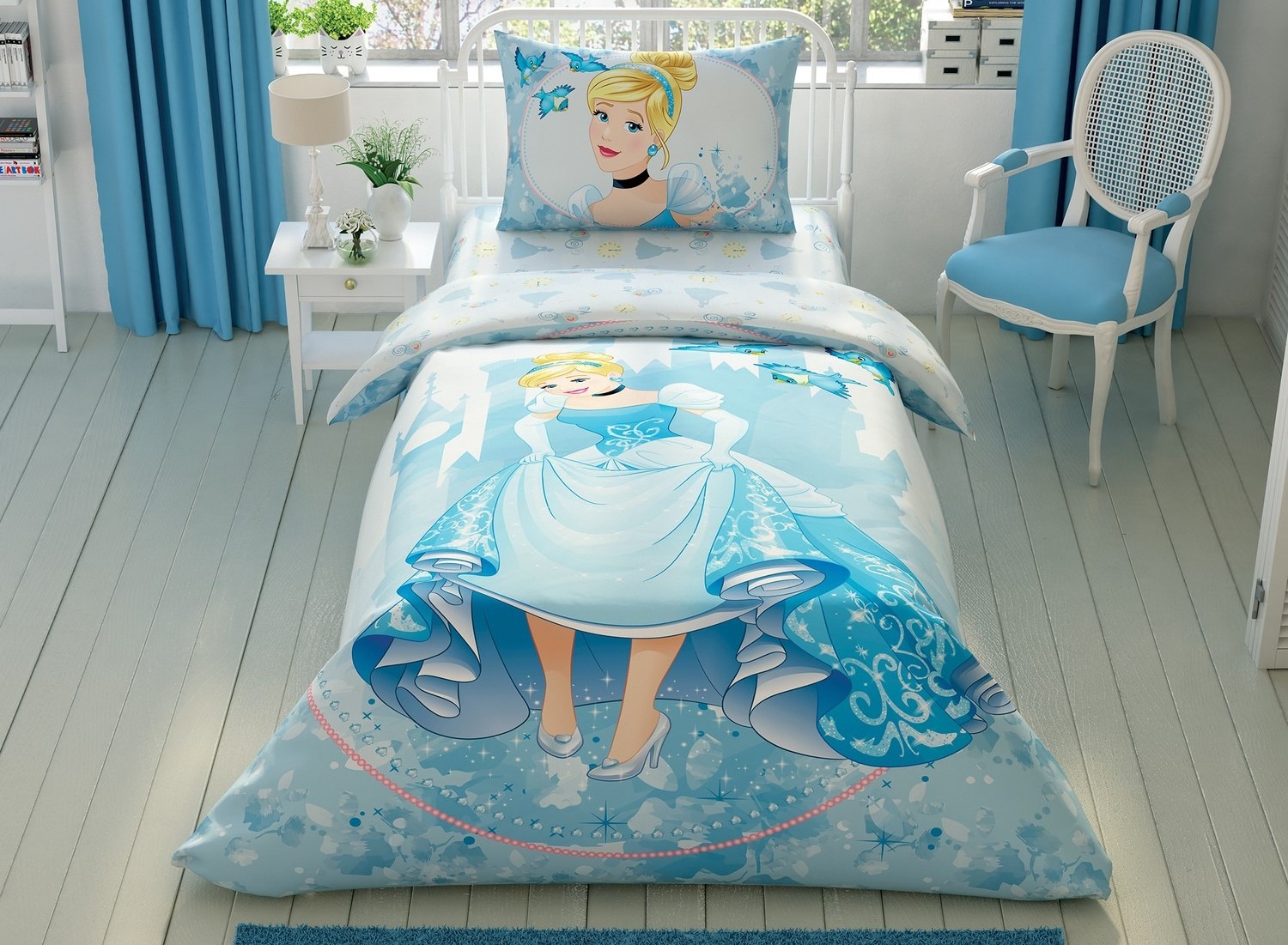 Taç Disney Cindrella Forever Lisanslı Nevresim Takımı