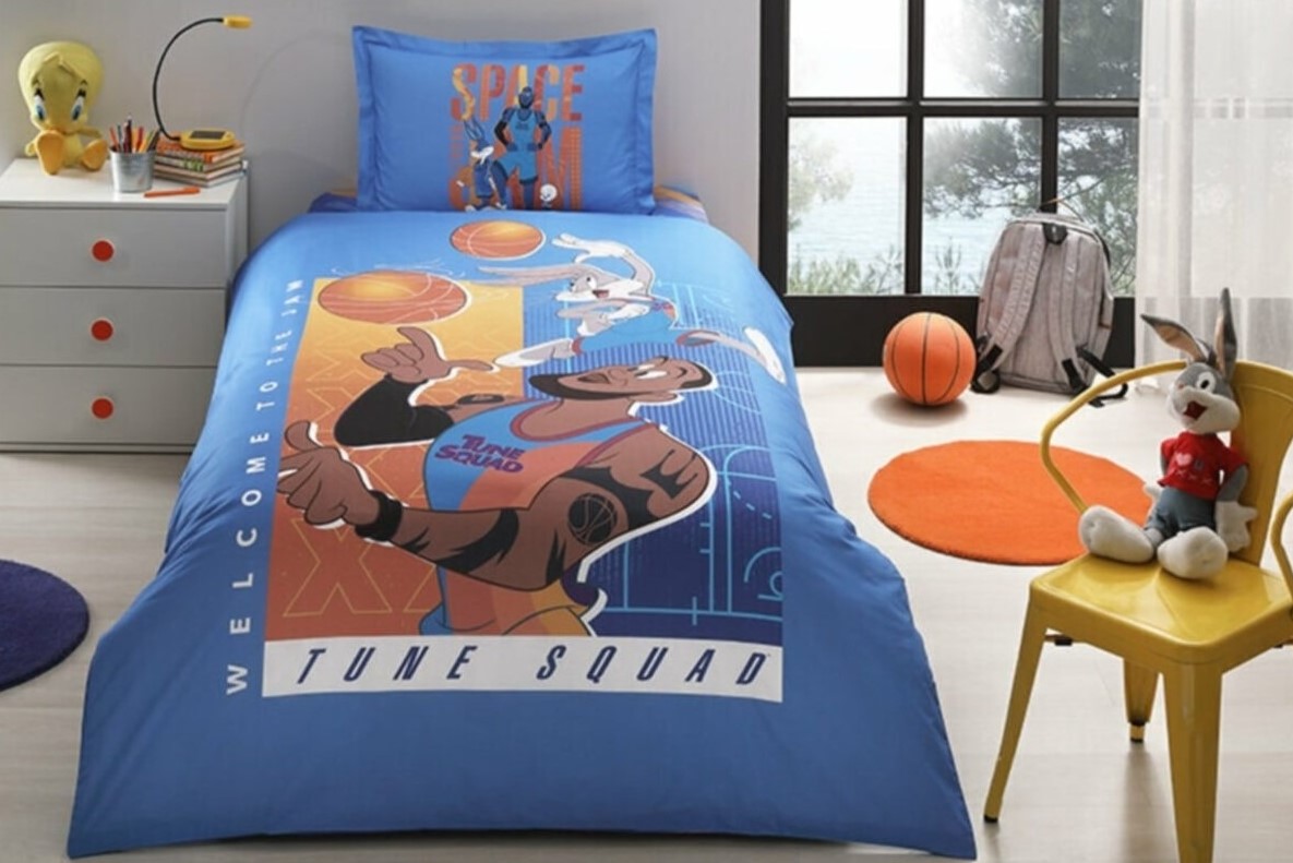 Özdilek Space Jam Lebron Tek Kişilik Lisanslı Çocuk Nevresim Takımı