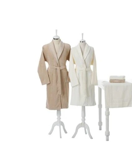 Özdilek Camellia Bej-Krem Bornoz Seti