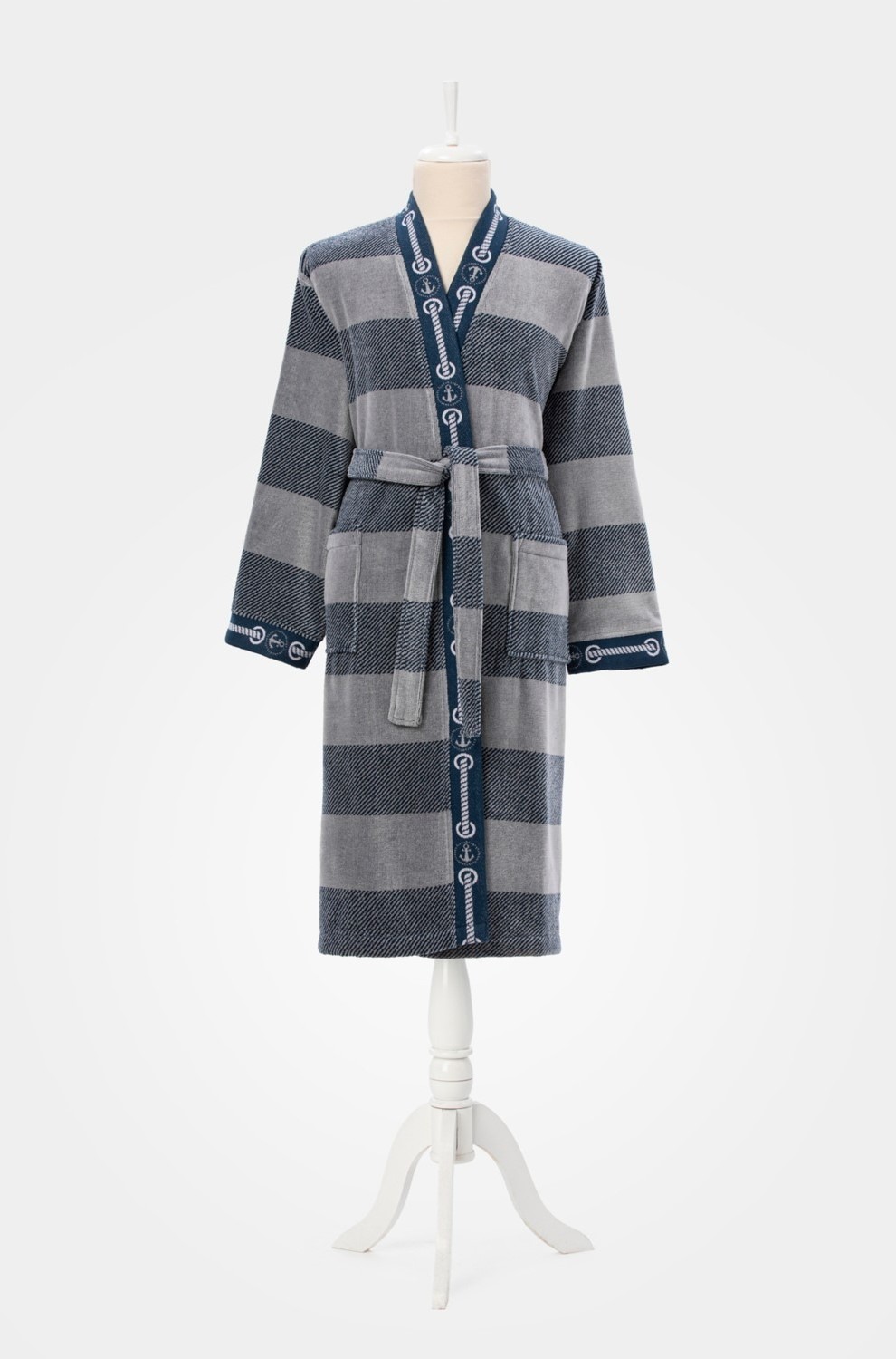 Özdilek Summer Heat Sailor Kadife Kimono Bornoz Sm Beden