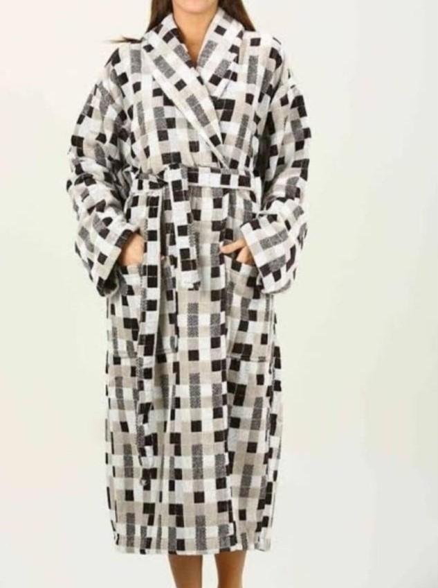 Özdilek Bornoz Kadife Şalyaka Mosaico Bej L Beden