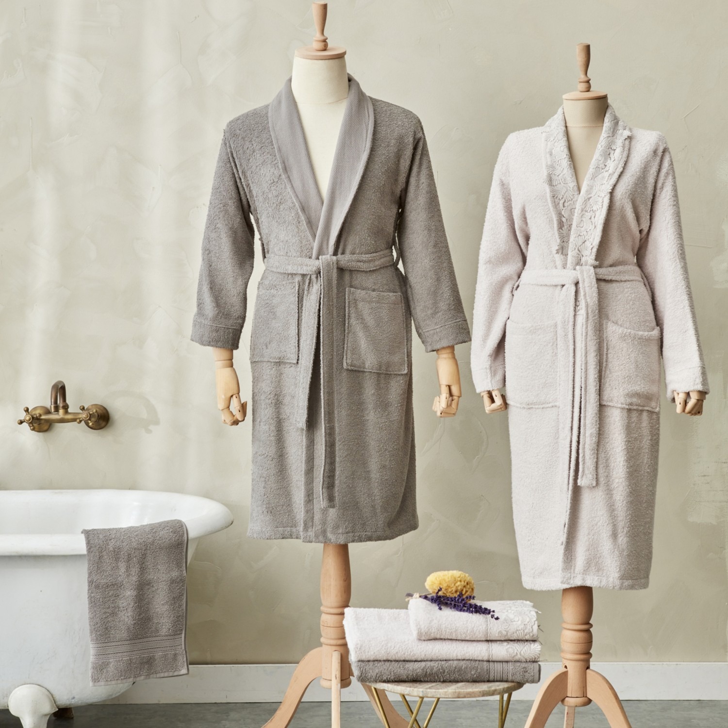 Karaca Home Shine Aile Banyo Seti Gri