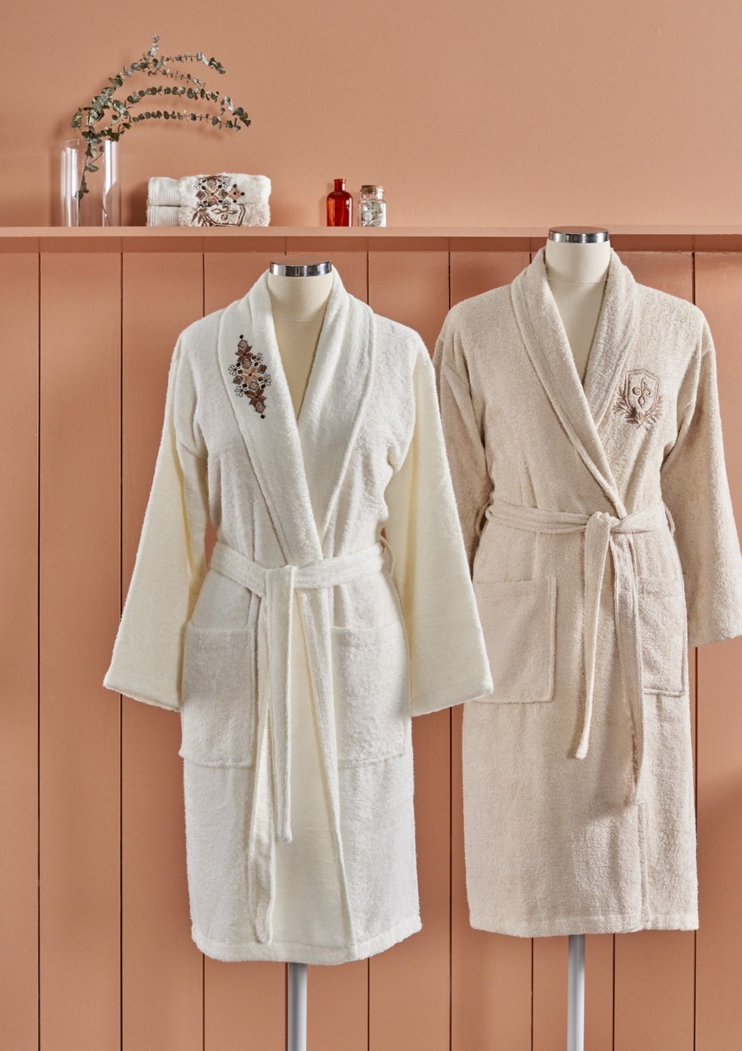 Taç Soft Bamboo Palace Çift Kişilik Bambu Aile Seti Ekru - Bej