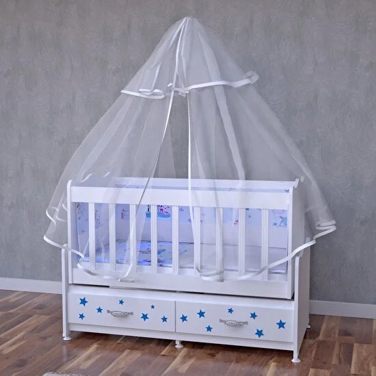 Garaj Home Elegant Mavi Yıldızlı